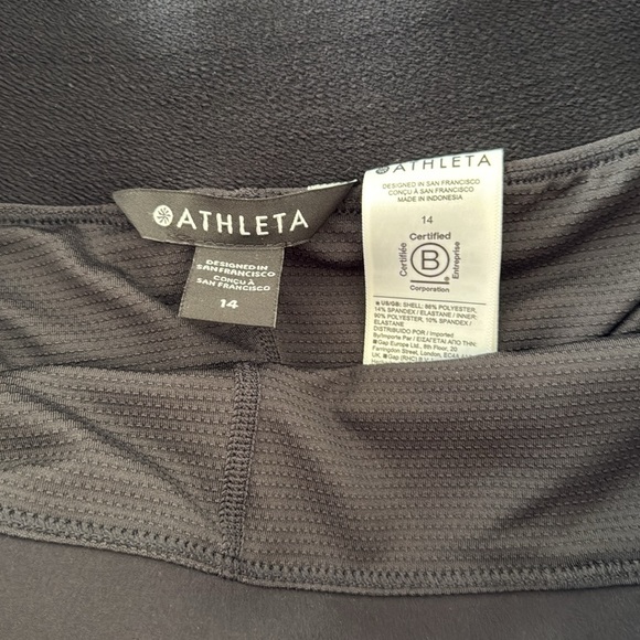 Black Athleta Brooklyn A Line Skort - Picture 2 of 2